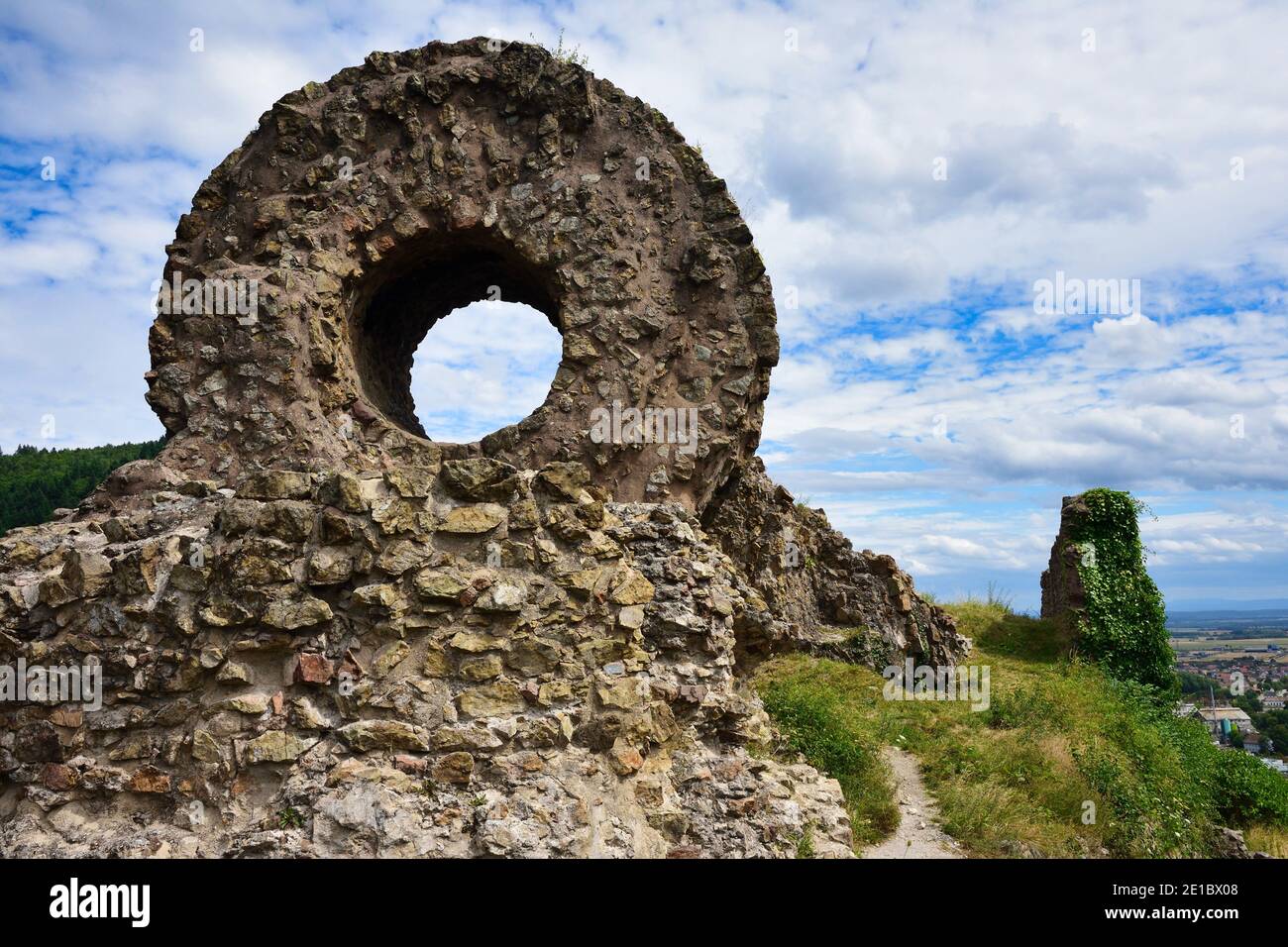 Le rovine del castello Engelbourgs Foto Stock