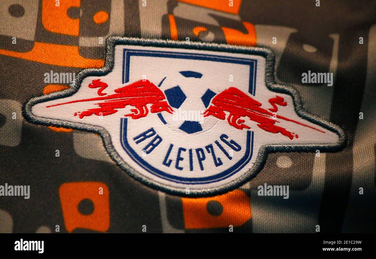 Logo des Ersliga Fussballvereins 'Red Bull RB Leipzig', Lipsia (nur fuer redaktionelle Verwendung. Keine Werbung. Referenzdatenbank: http://www.360- Foto Stock
