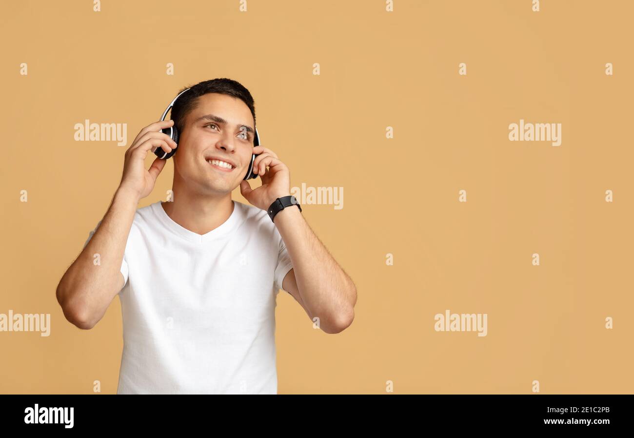 Musica moderna e playlist preferita per il tempo libero e lo sport Foto Stock