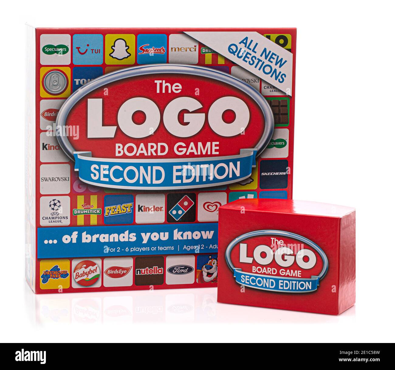 SWINDON, Regno Unito - 2 GENNAIO 2021: Il Logo Board Game seconda edizione con tutte le nuove domande. Foto Stock