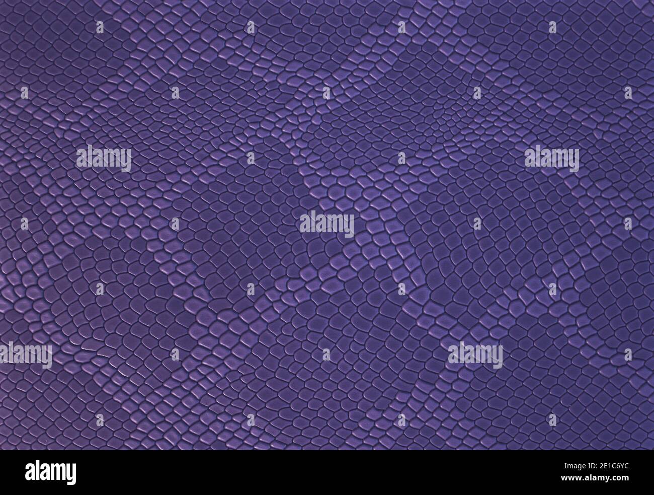 Sfondo in pelle blu con motivo. Pelle rettile. Pelle blu chiaro di un coccodrillo o di un serpente. Closeup in similpelle. Foto Stock