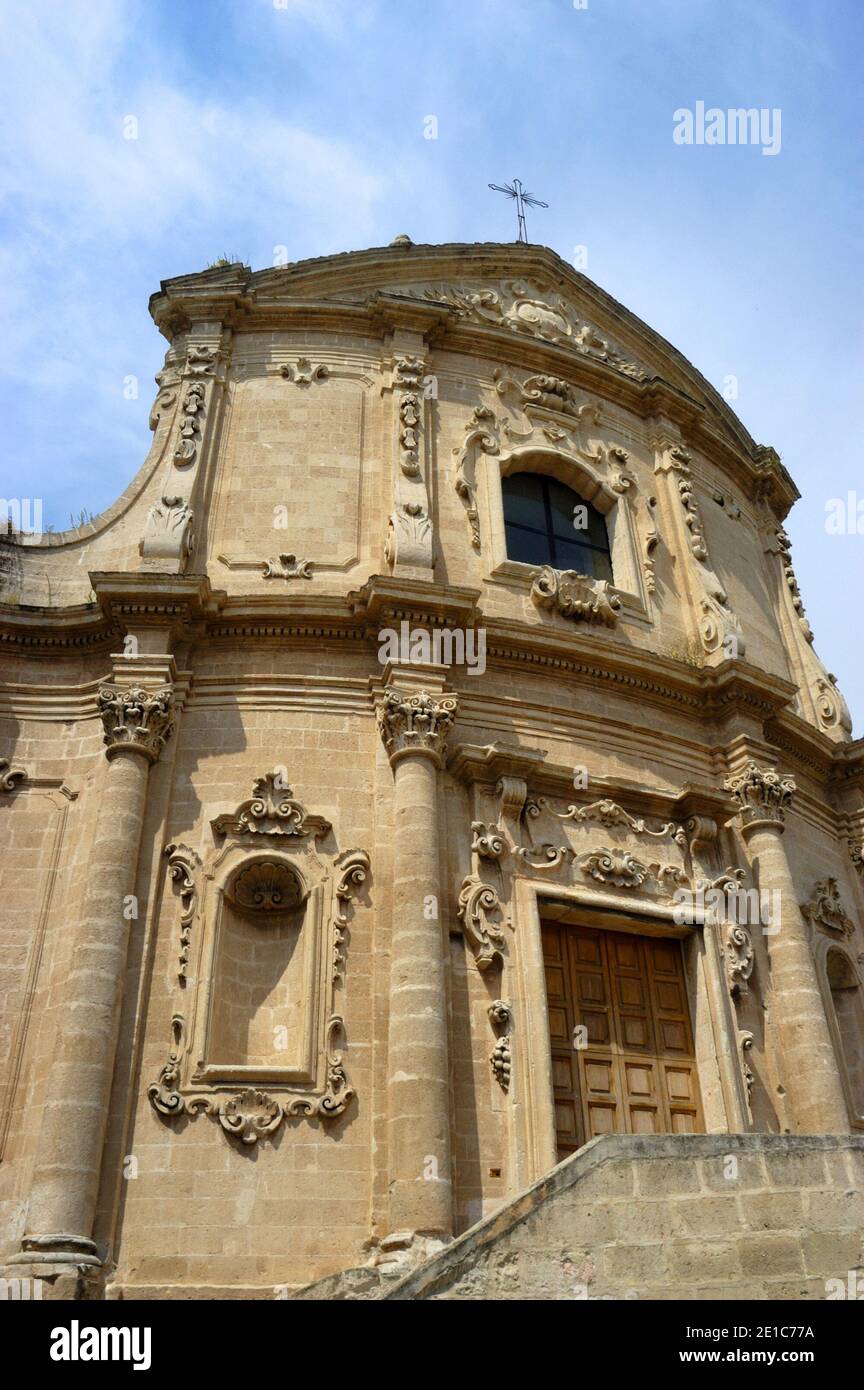 Massafra, Puglia, Italia. Chiesa di San Agostino - oggi abbandonata / Chiesa e Convento di Sant'Agostino Foto Stock