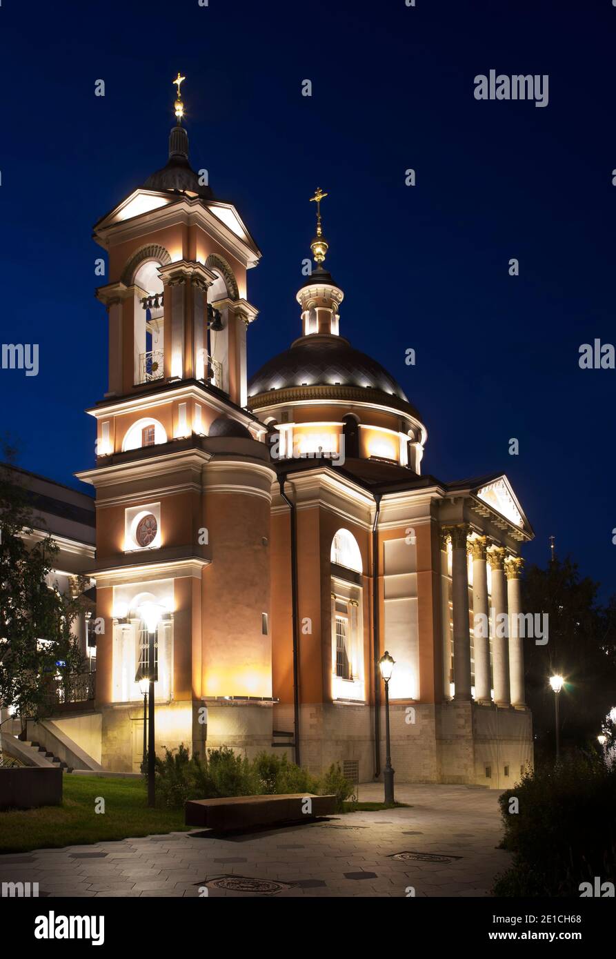 Chiesa del Grande Martire Barbara a Zaryadye a Mosca. Russia Foto Stock
