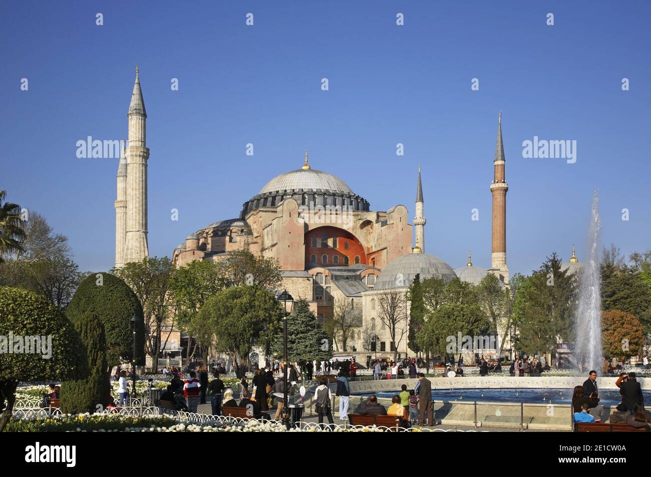 Hagia Sophia. Ippodromo di Costantinopoli (piazza Sultanahmet) a Istanbul. Turchia Foto Stock