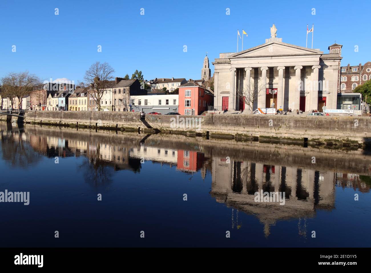 St, Mary's Church on Pope's Quay, Cork City, County Cork, Munster, Repubblica d'Irlanda, Foto Stock