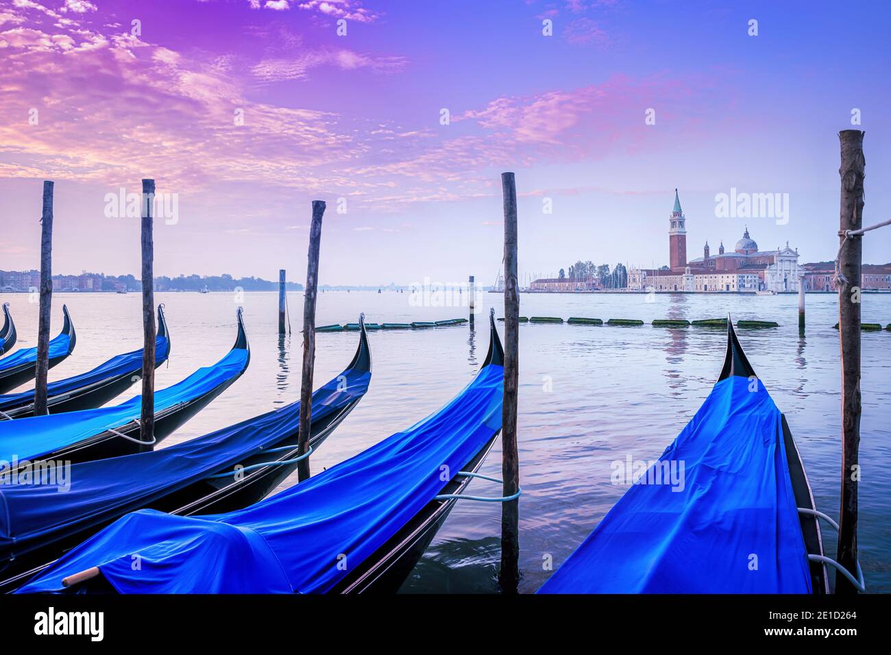mattina presto a venezia, italia Foto Stock