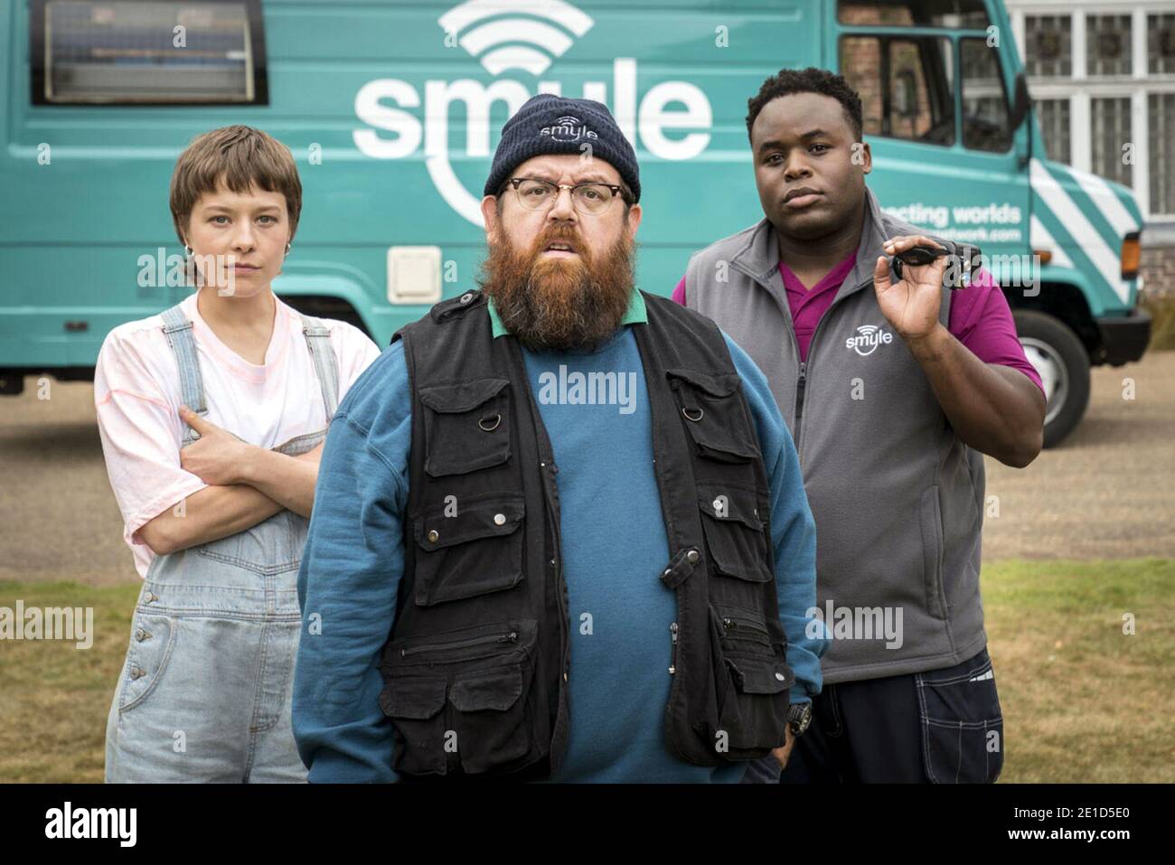 I truth seeker sono una serie televisiva britannica di horror del 2020 creata da Nick Frost, Simon Pegg, James Serafinowicz e Nat Saunders. Questa fotografia è esclusivamente per uso editoriale ed è copyright della società cinematografica e/o del fotografo assegnato dalla società di produzione e può essere riprodotta solo da pubblicazioni in concomitanza con la promozione del suddetto film. È richiesto un credito obbligatorio per la società cinematografica. Il fotografo deve essere accreditato anche quando è noto. Foto Stock