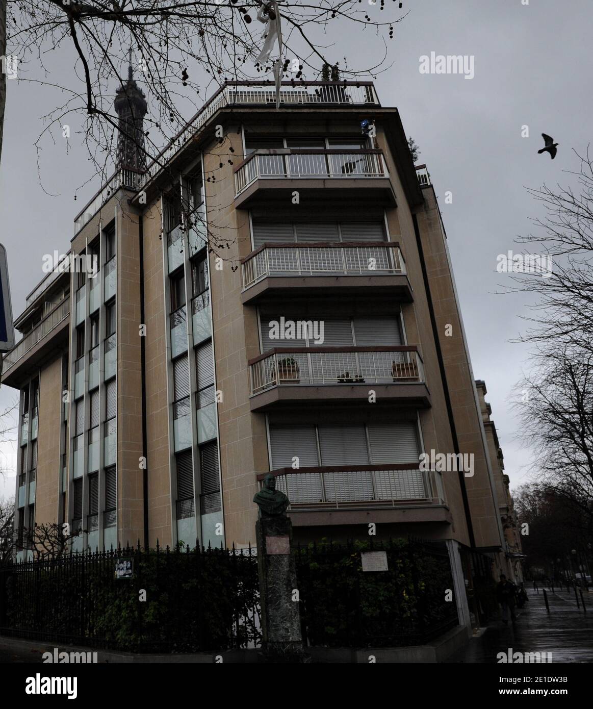 L'appartamento parigino dell'ex presidente tunisino ben Ali, figlia Dorsaf ben Ali e suo marito Slim Chiboub, si trova nel 7° distretto 18, Avenue Elisee-Reclus, a Parigi, Francia, il 24 gennaio 2011. Foto di Pierre Meunie/ABACAPRESS.COM Foto Stock