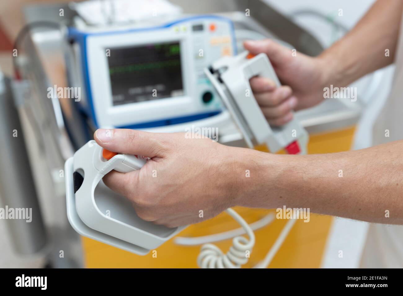 immagine dell'apparecchiatura per la rianimazione cardiopolmonare Foto Stock
