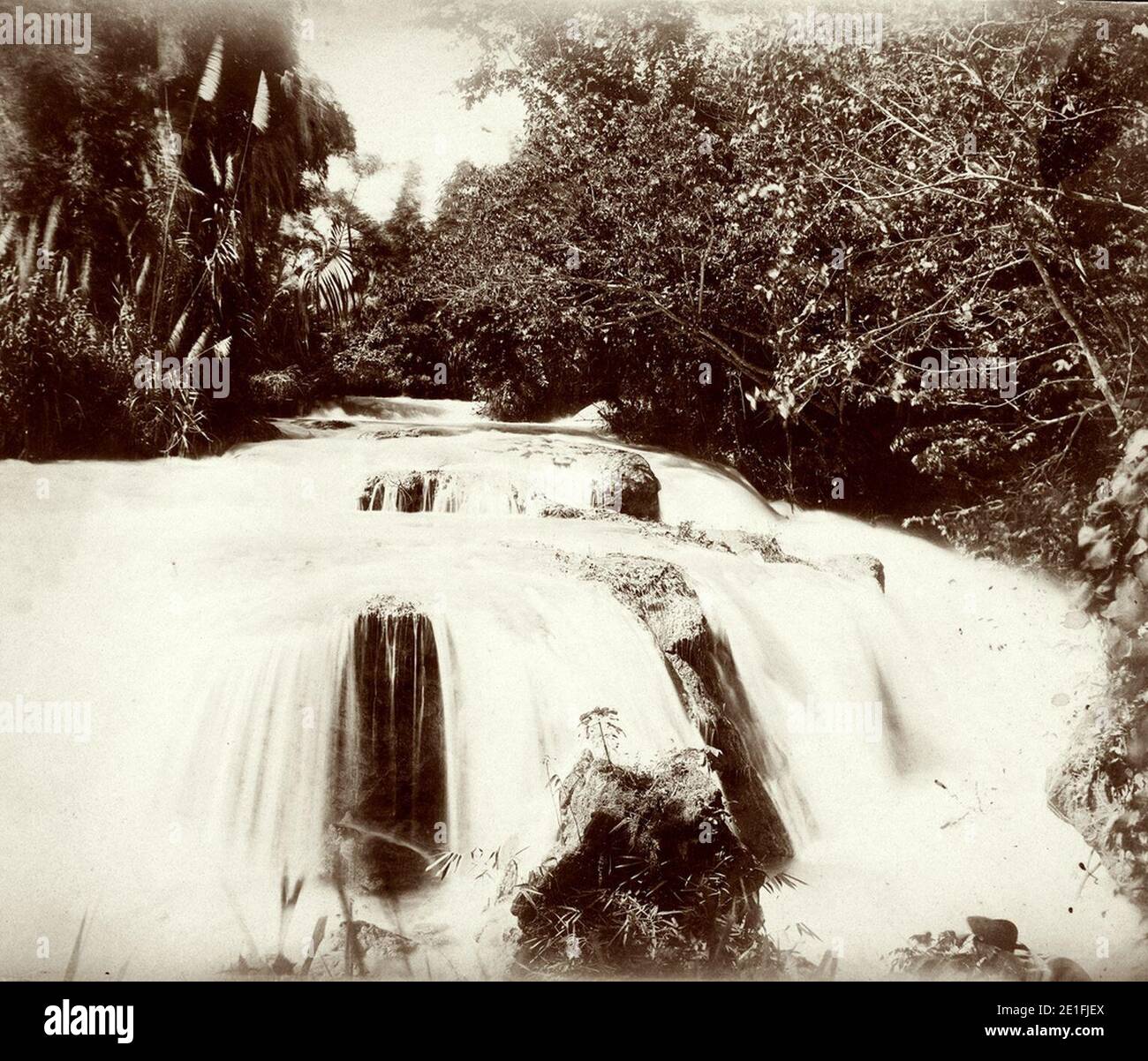 Llandovery Falls Jamaica by Doctor James Johnston morì nel 1921. Foto Stock