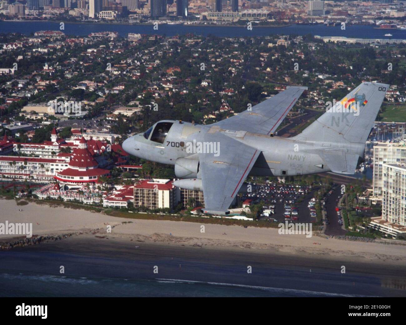 Lockheed S-3B Viking del VS-35 in volo da Coronado il 23 gennaio 1995 (6655040). Foto Stock