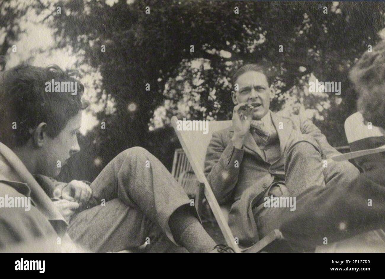 Lord David Cecil e T. S. Eliot, 1923 (tagliato). Foto Stock