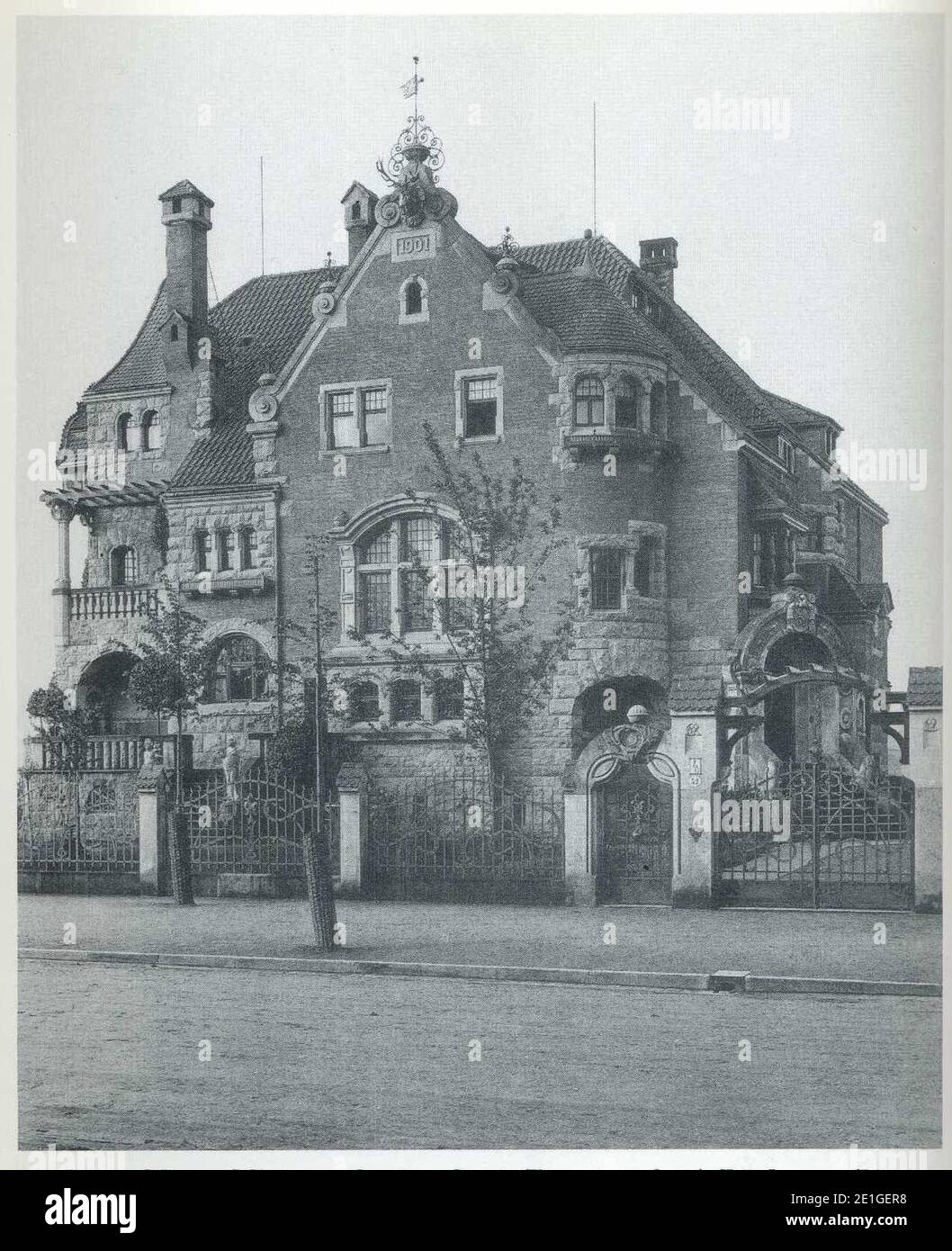 Lossow u. Hauptstr. 54 Villa Lossow, 98, 1903,80. Foto Stock