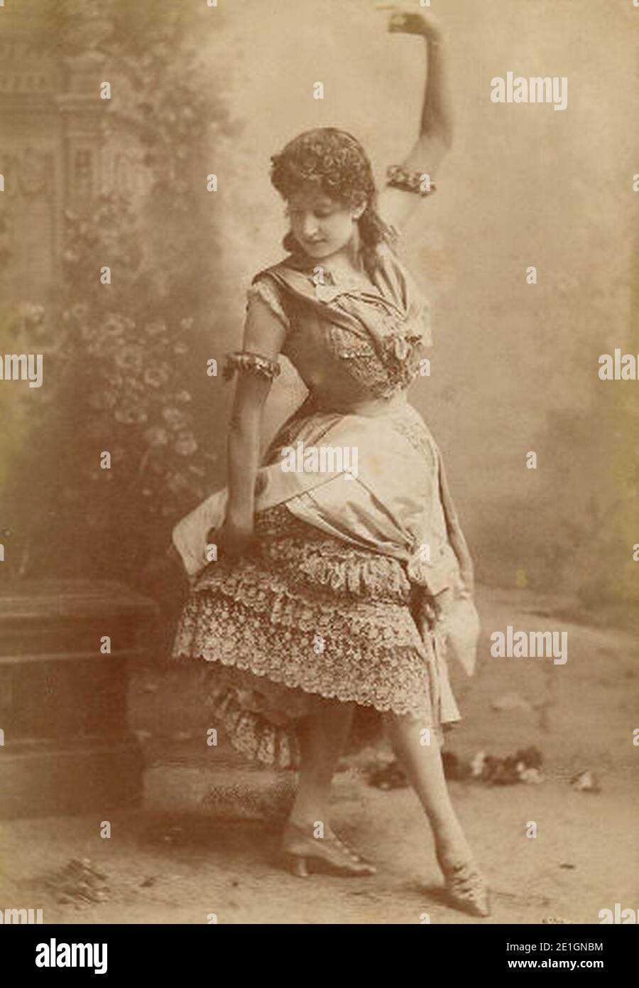 Lottie Collins Monte Cristo Jr 1886. Foto Stock