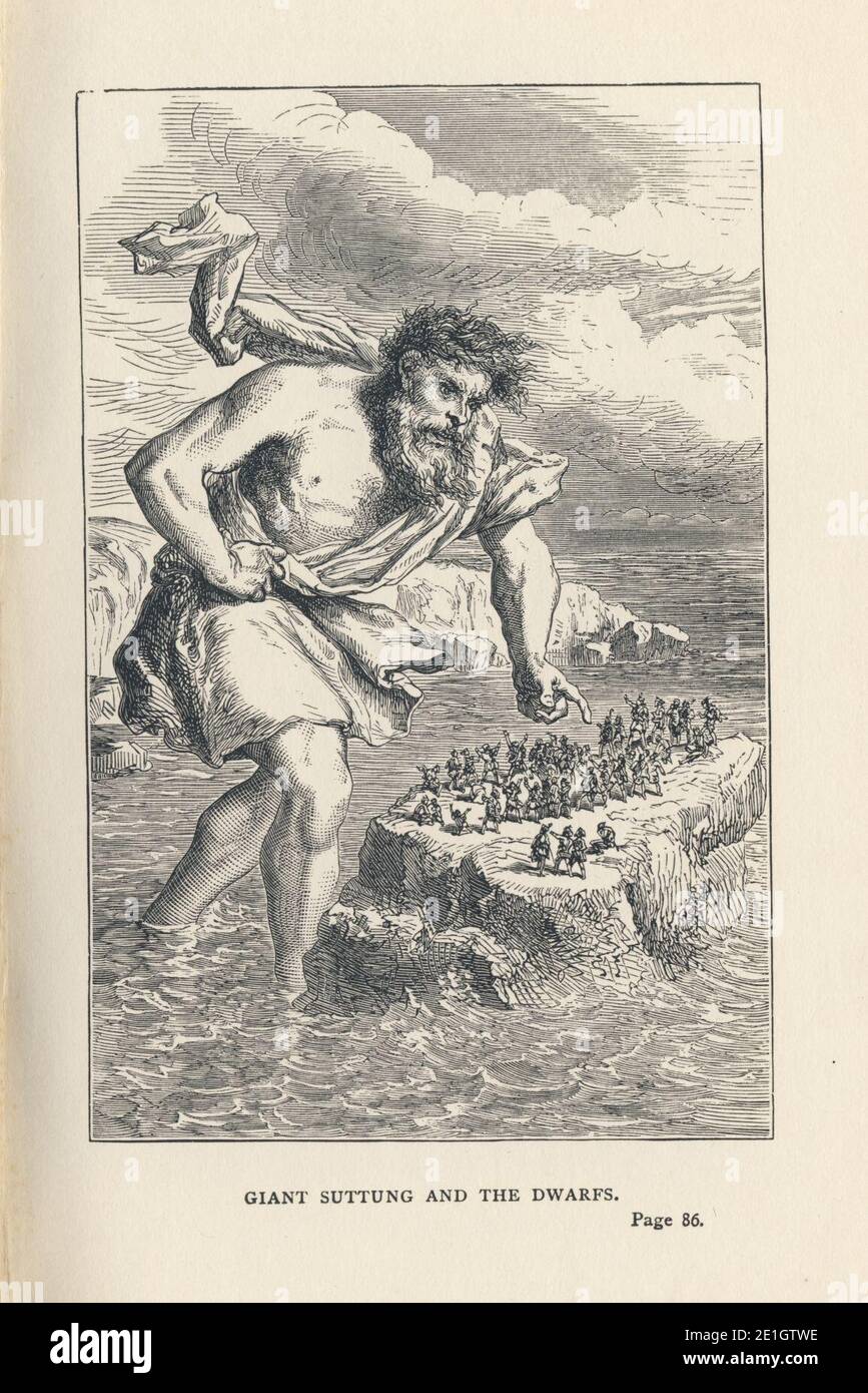 Louis Huard - Suttung gigante e la scansione dei Nani. Foto Stock