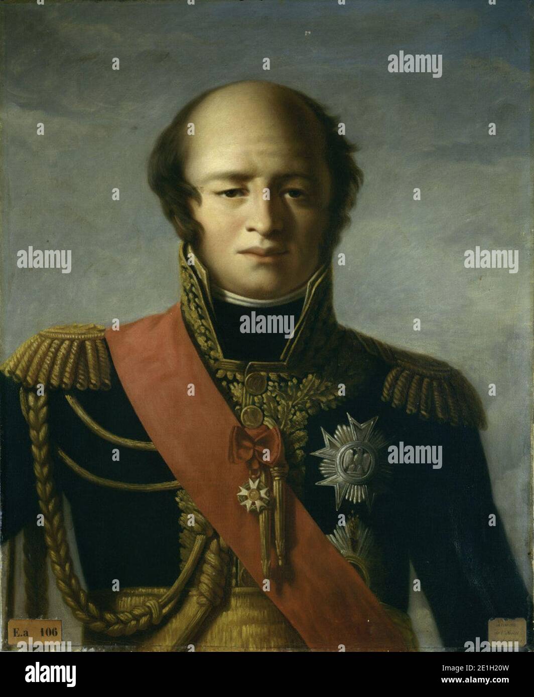 Louis-Nicolas Davout (1770-1823), duc d'Auerstaedt, principe d'Eckmül, maréchal de France - Pierre Gautherot. Foto Stock