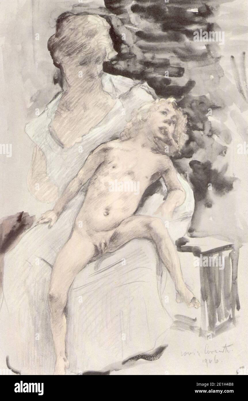 Lovis Corinth Die Jugend des Zeus 1906. Foto Stock