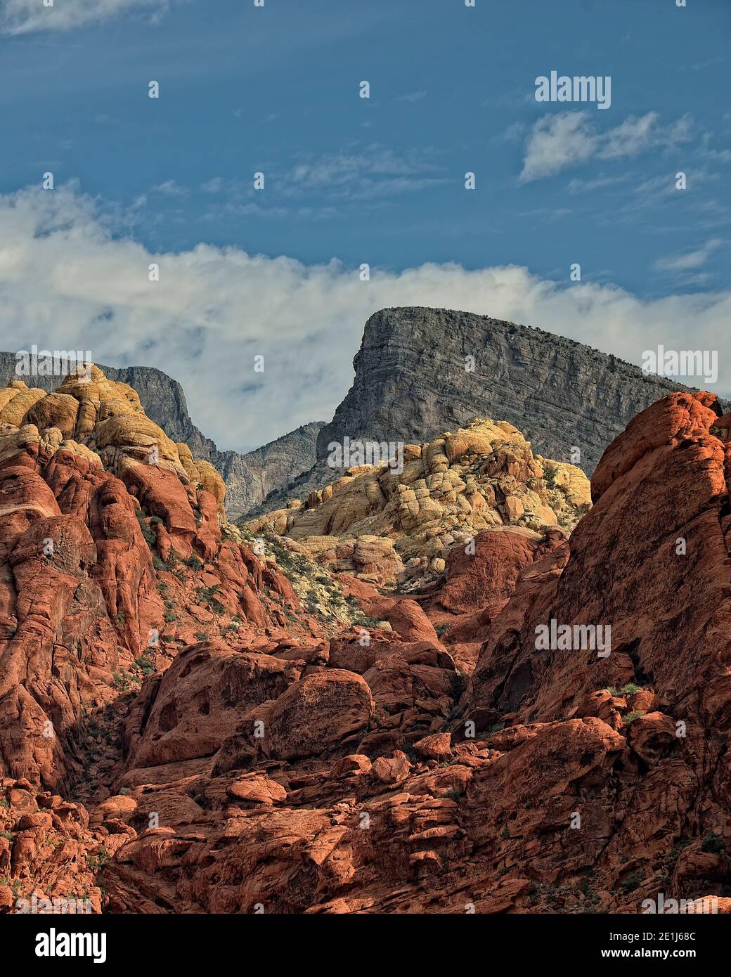 Turtlehead Peak presso la Red Rock Canyon National Conservation Area, Nevada Foto Stock