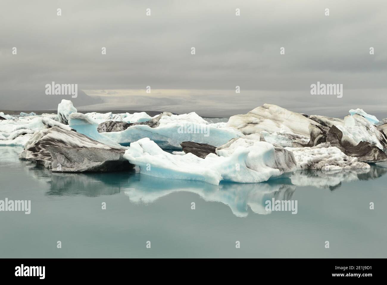 Bella laguna di ghiaccio in Islanda. Foto Stock