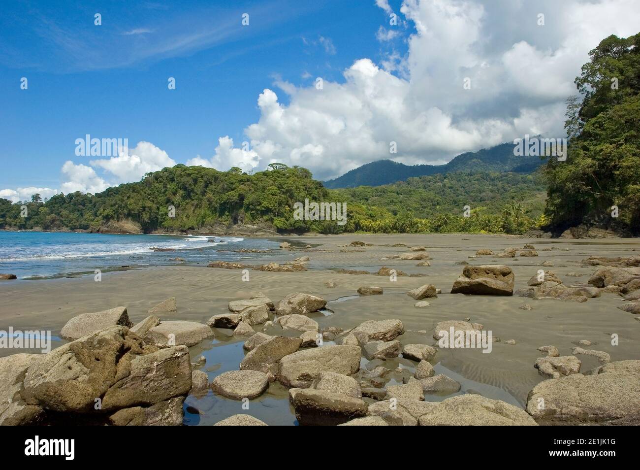 Playa Ventanas, vicino a Ojochal. Costa Rica del Sud. Foto V.D. Foto Stock