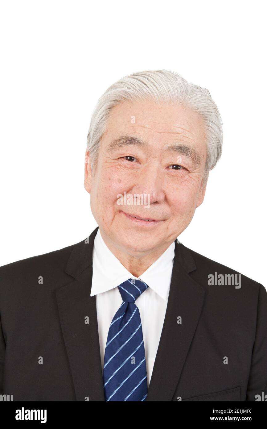 Ritratto di un vecchio uomo d'affari foto di alta qualità Foto Stock