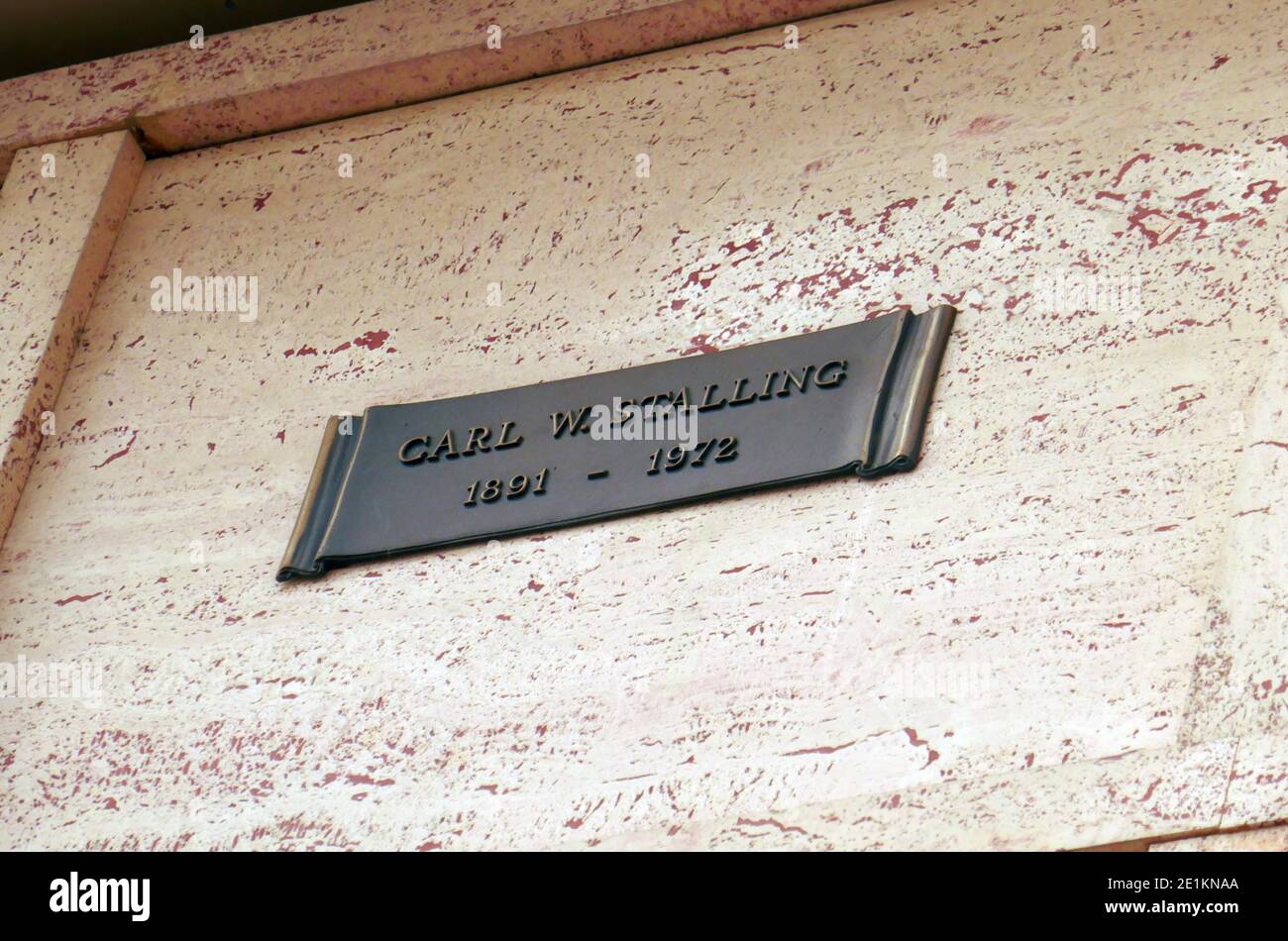 Los Angeles, California, USA 31 dicembre 2020 una visione generale dell'atmosfera del compositore Carl Stalling's grave in Abbey of the Salms all'Hollywood Forever Cemetery il 31 dicembre 2020 a Los Angeles, California, USA. Foto di Barry King/Alamy Stock foto Foto Stock