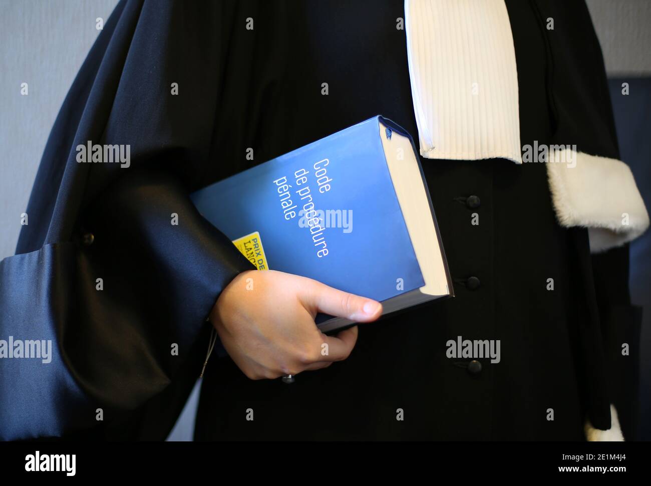 Donna francese avvocato primo piano - concetto di legge Foto Stock