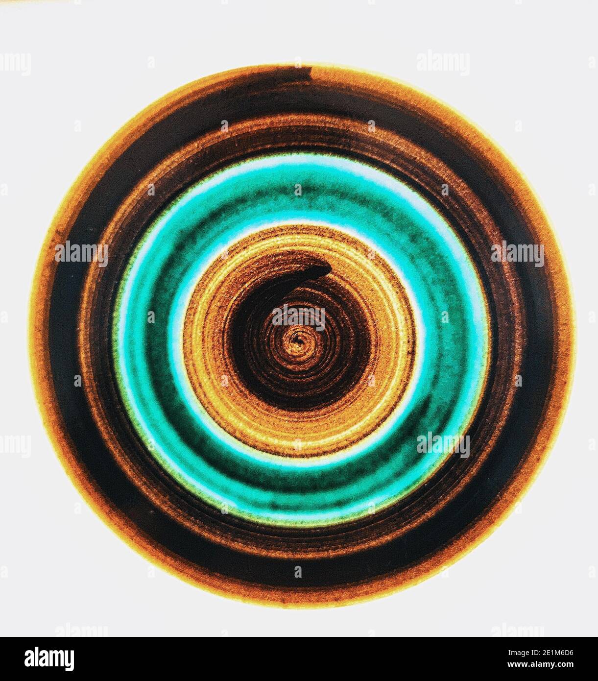 Tacco dipinto a mano con design circel Foto Stock