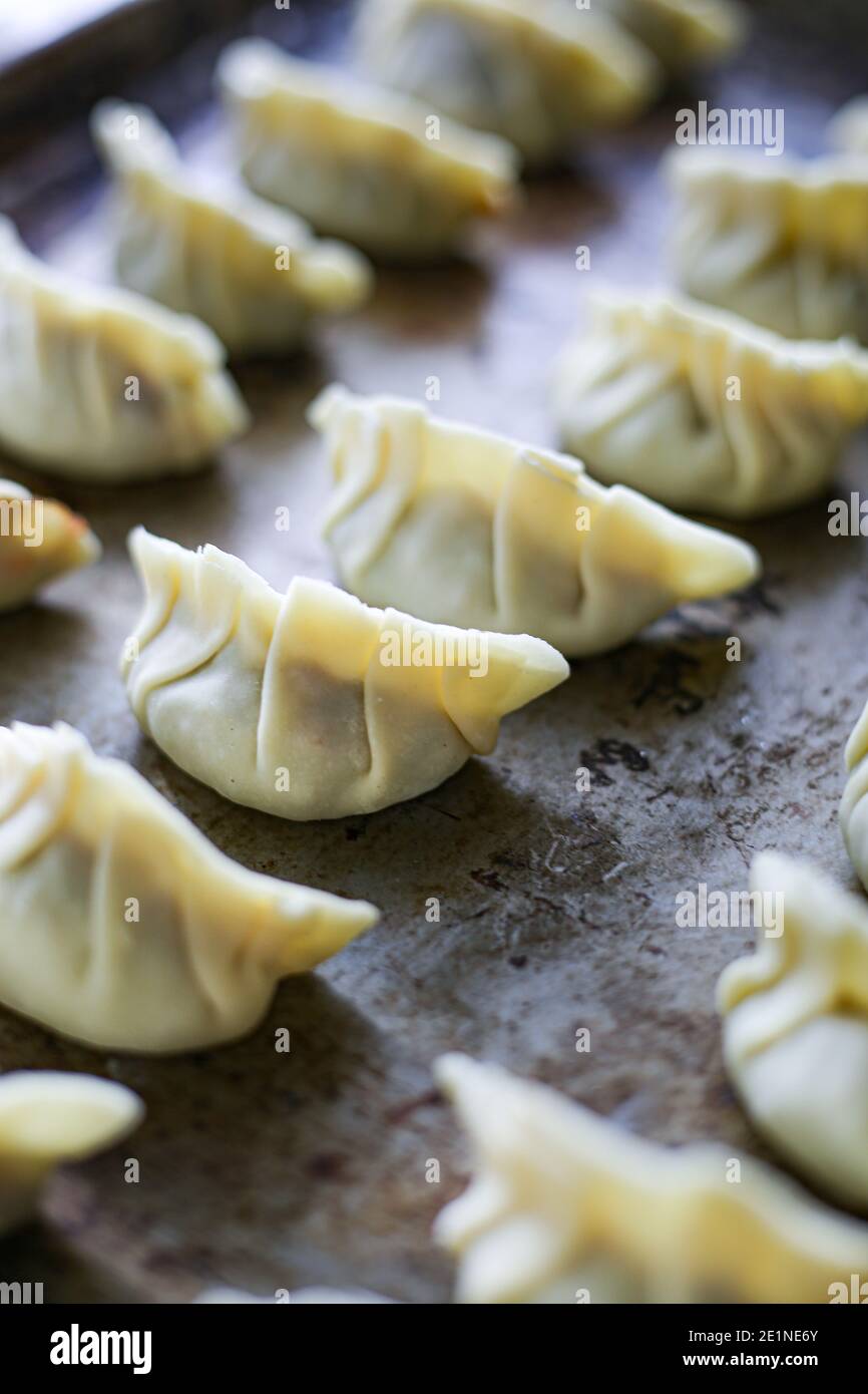 Gnocchi gyoza Foto Stock