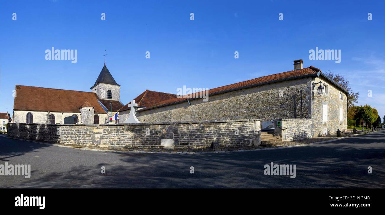 Cimitero con la tomba di Charles de Gaulle, Francia Foto Stock