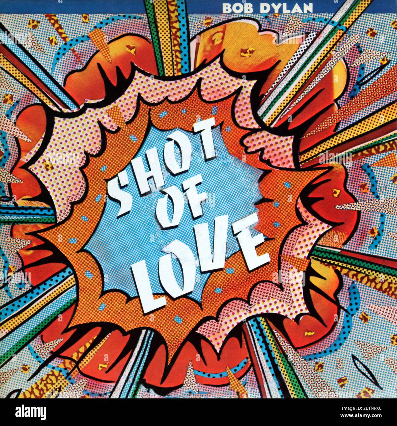 Bob Dylan: 1981. Copertina anteriore LP: Shot of Love Foto Stock