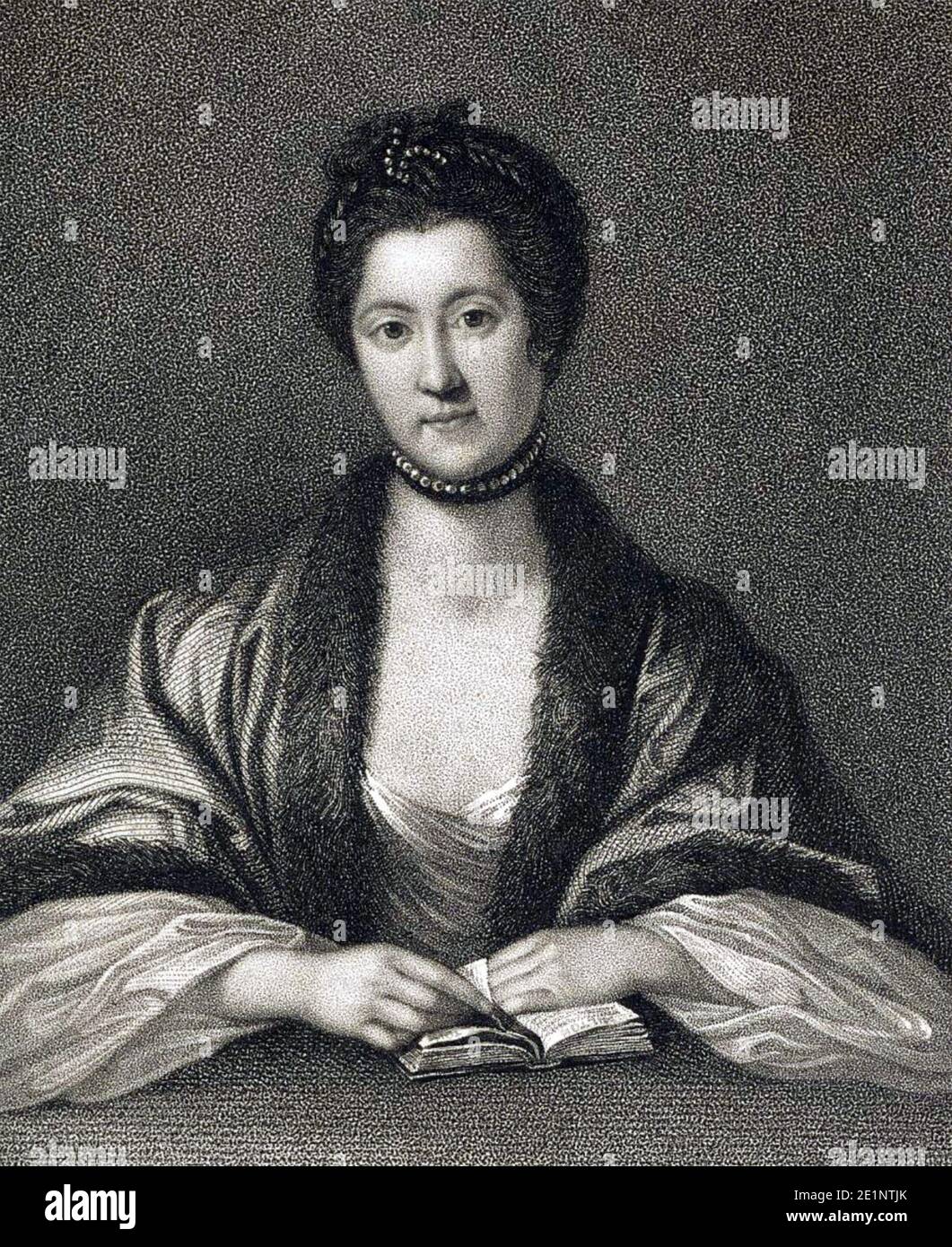 ANNA SEWARD (1742-1809) poeta romanico inglese Foto Stock