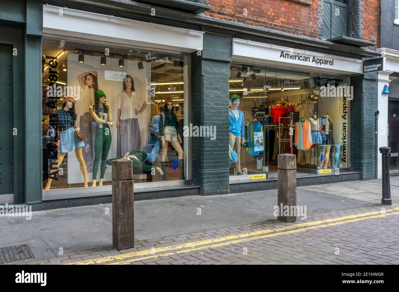 Una filiale di negozi di abbigliamento americano a Covent Garden, Londra. Foto Stock