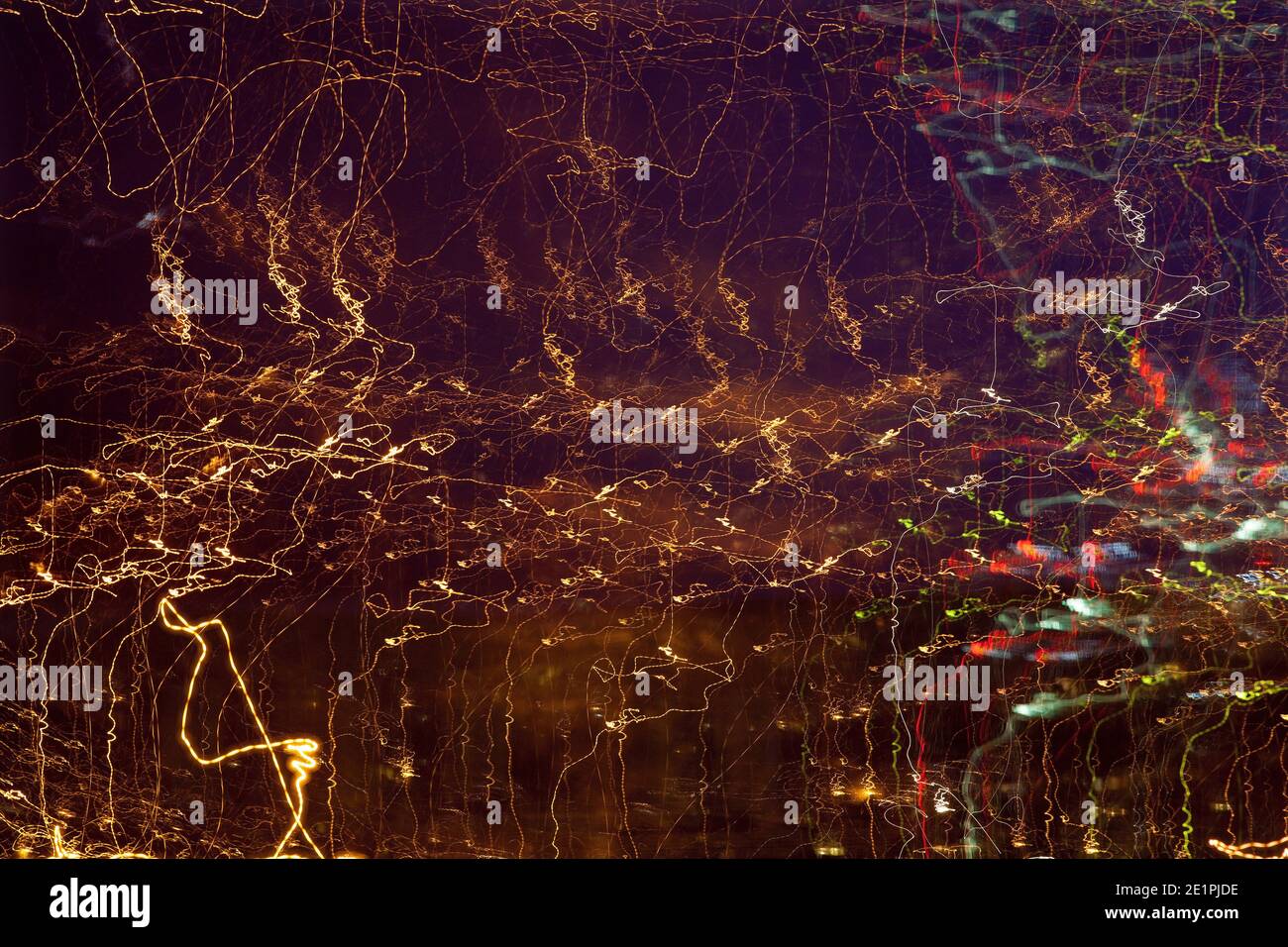 Le luci nella sfocatura - sfondo Foto Stock