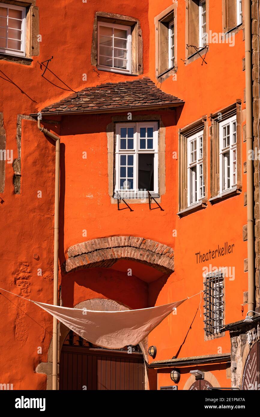 Una suggestiva casa nel centro storico di Schwaebisch Hall In Germania Foto Stock