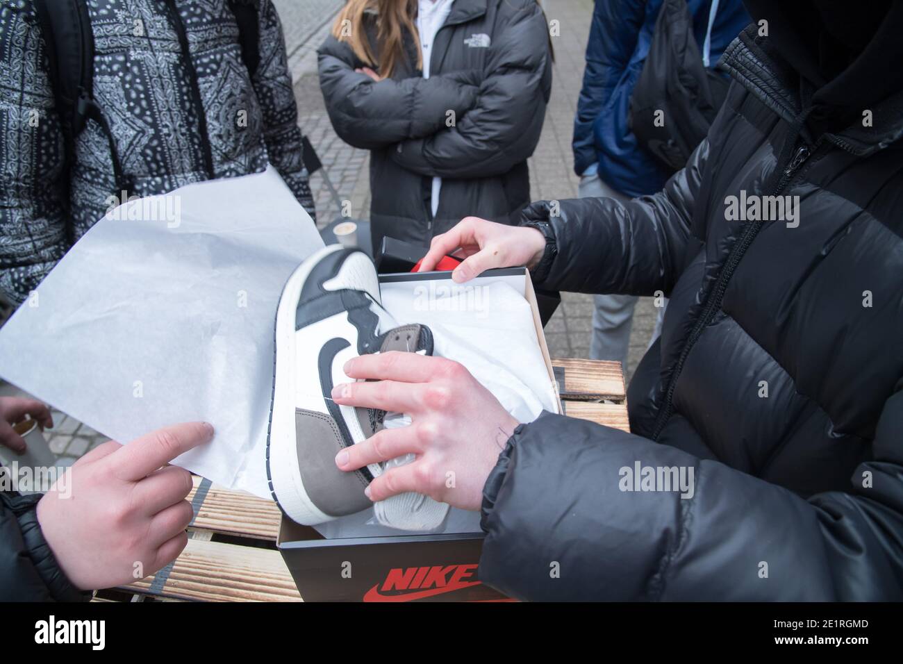 Sneakers Nike Air Jordan a Danzica, Polonia. 19 Dicembre 2020 © Wojciech Strozyk / Alamy Stock Foto Foto Stock