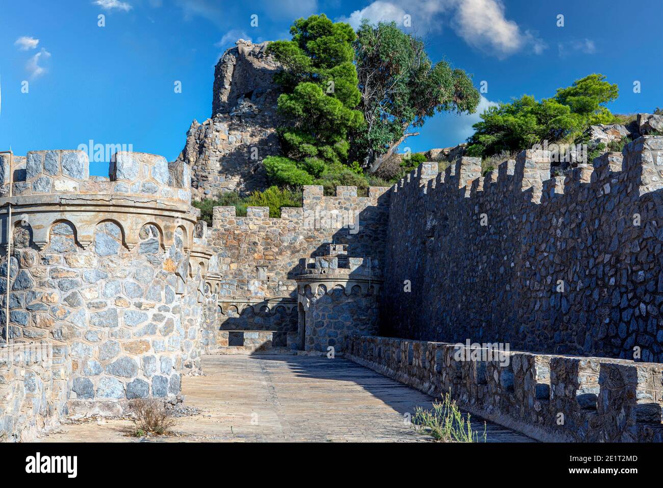 Fortezza nella città spagnola di Cartagena chiamata 'bateria de Castillitos' creato per ordine di re Carlos V per difendere il territorio dal persistere Foto Stock
