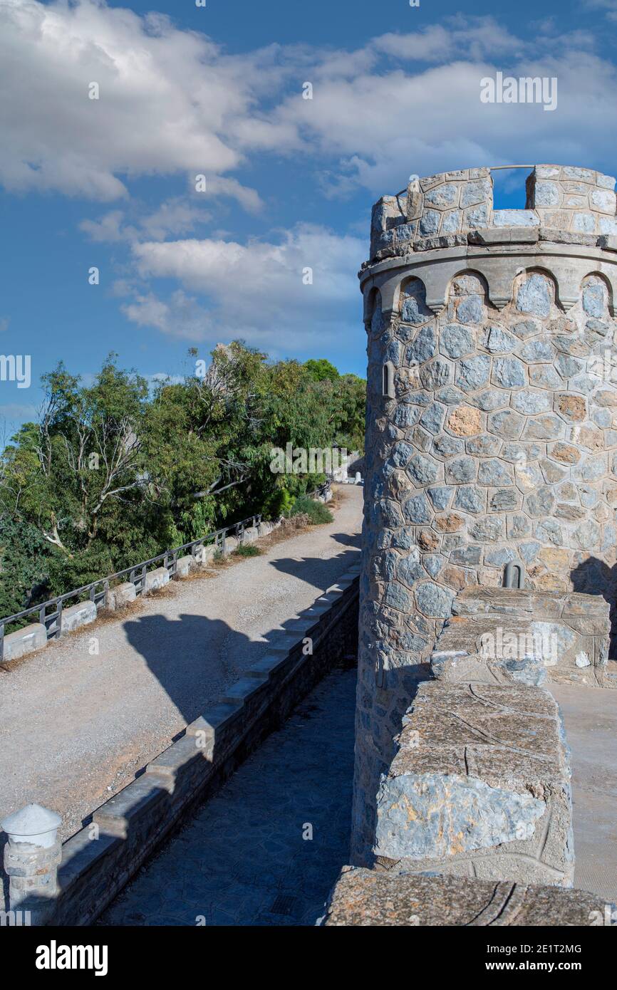 Fortezza nella città spagnola di Cartagena chiamata 'bateria de Castillitos' creato per ordine di re Carlos V per difendere il territorio dal persistere Foto Stock