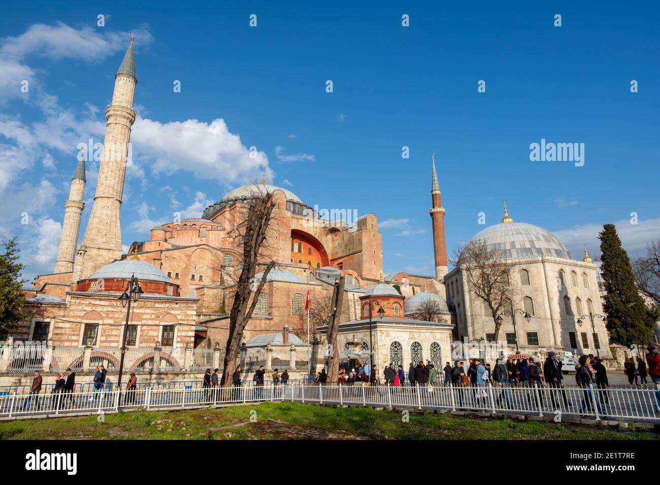 Istanbul, Turchia - 03 Marzo 2018: Hagia Sophia / Ayasofya. La moschea di Hagia Sophia è il famoso edificio storico di Istanbul. Turchia. Foto Stock