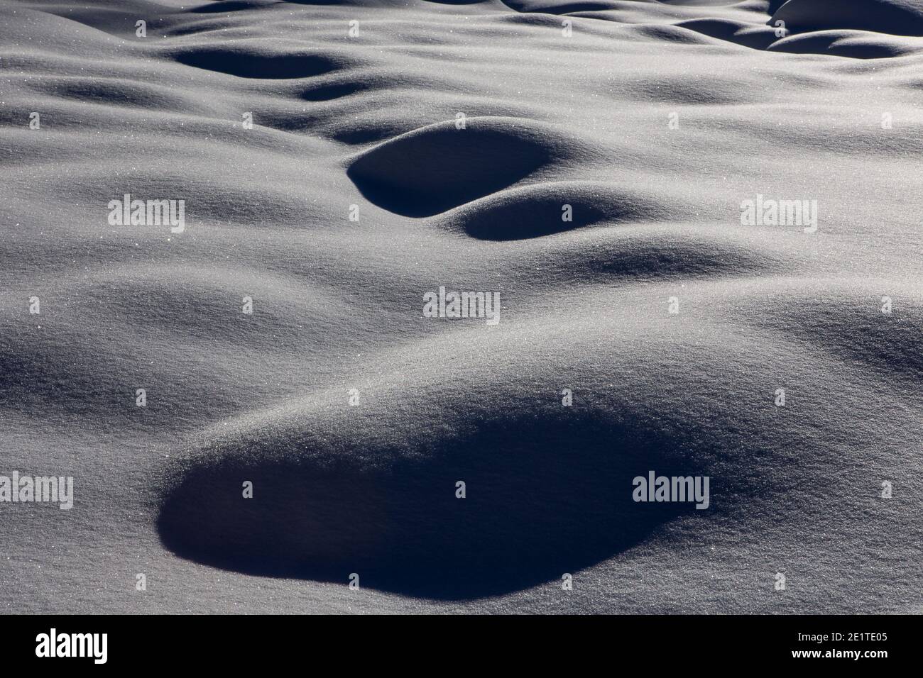 Paese delle meraviglie invernali in Italia Foto Stock