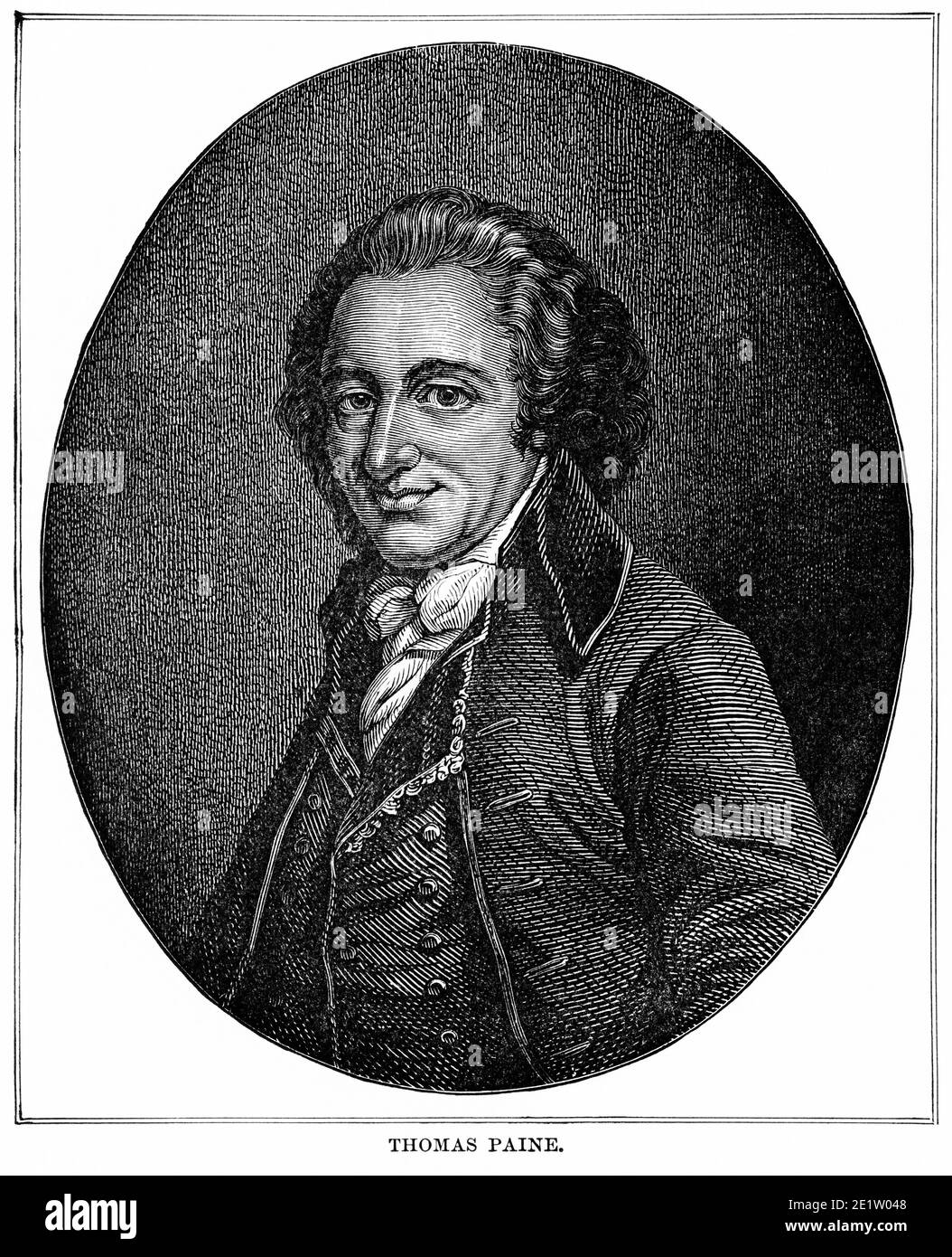 Thomas Paine, Illustrazione, Storia del mondo di Ridpath, Volume III, di John Clark Ridpath, LL. D., Merrill & Baker Publishers, New York, 1897 Foto Stock