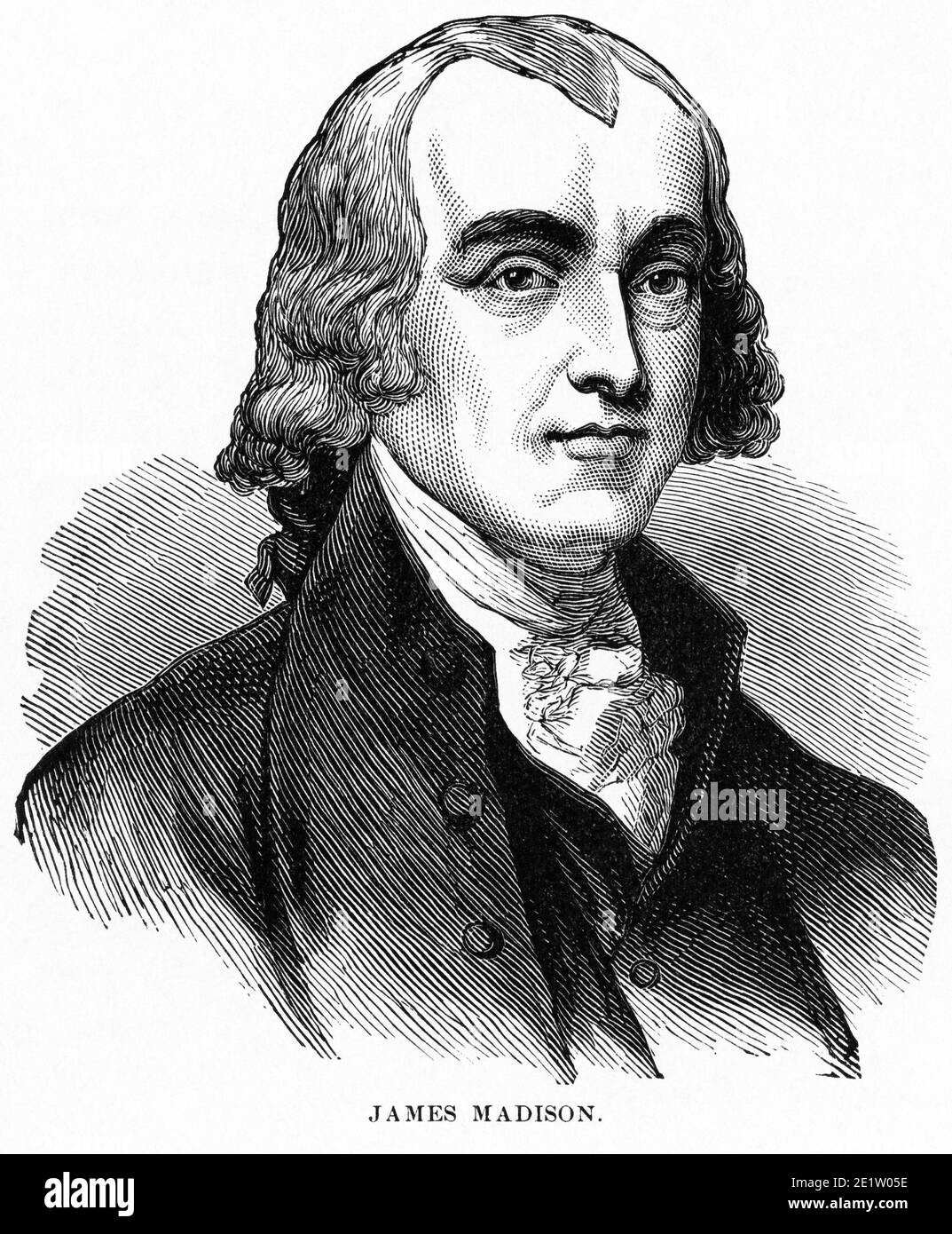 James Madison, Illustrazione, Storia del mondo di Ridpath, Volume III, di John Clark Ridpath, LL. D., Merrill & Baker Publishers, New York, 1897 Foto Stock