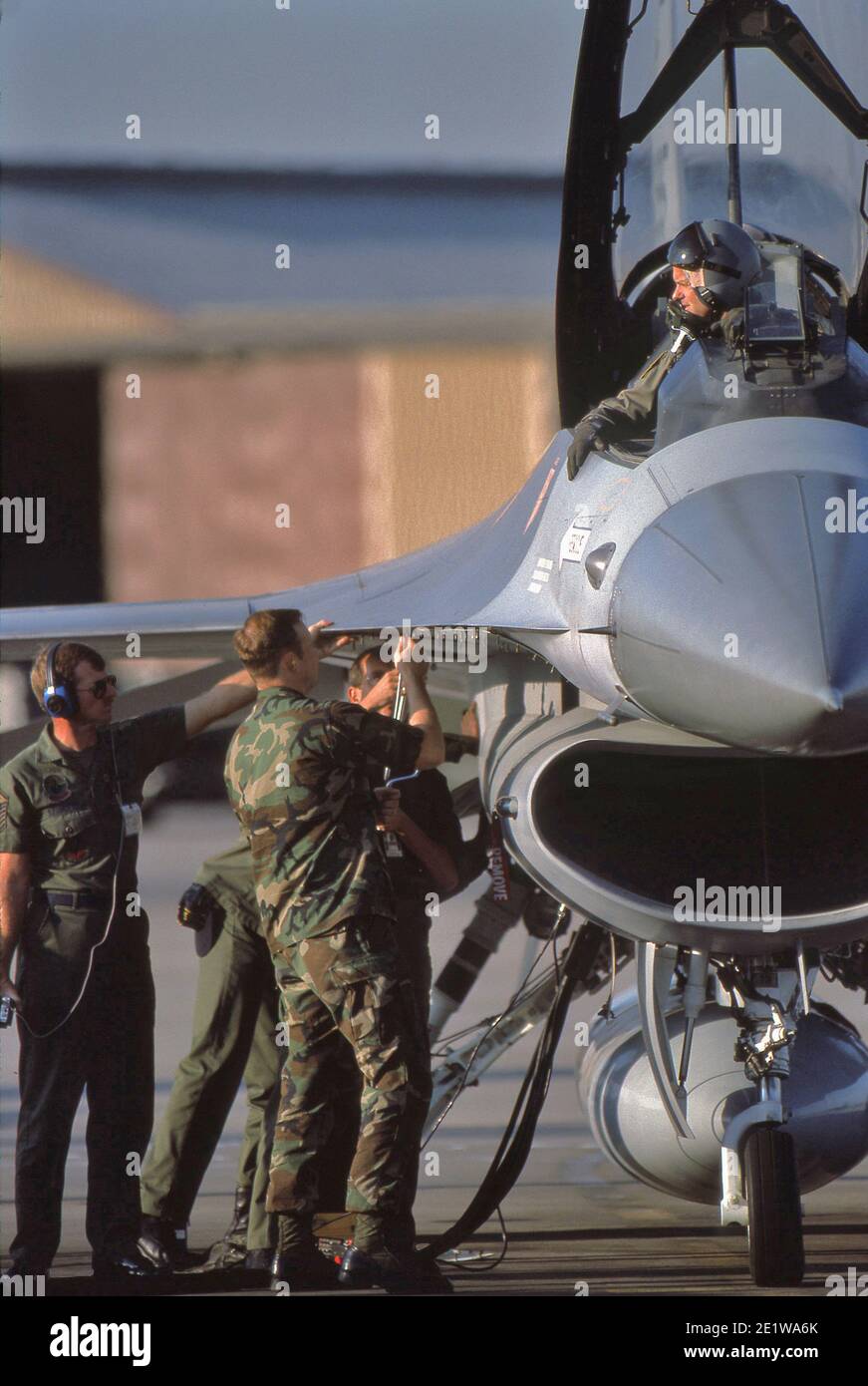 General Dynamics F-16 Fighting Falcon Stati Uniti combattente per tutte le stagioni. Anche più comunemente noto come Viper. Foto Stock