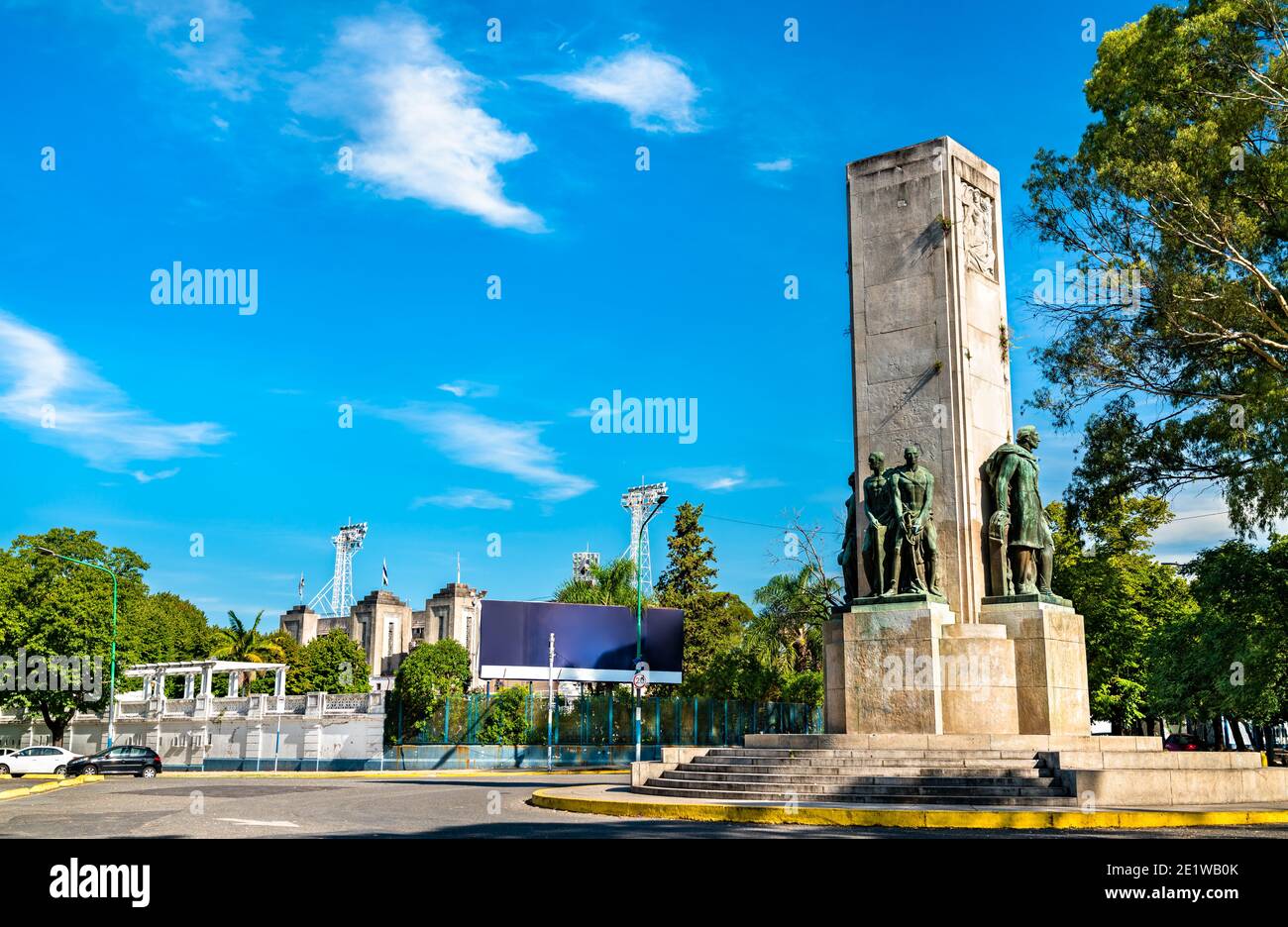 Monumento a Bartolome Mitre a la Plata, Argentina Foto Stock
