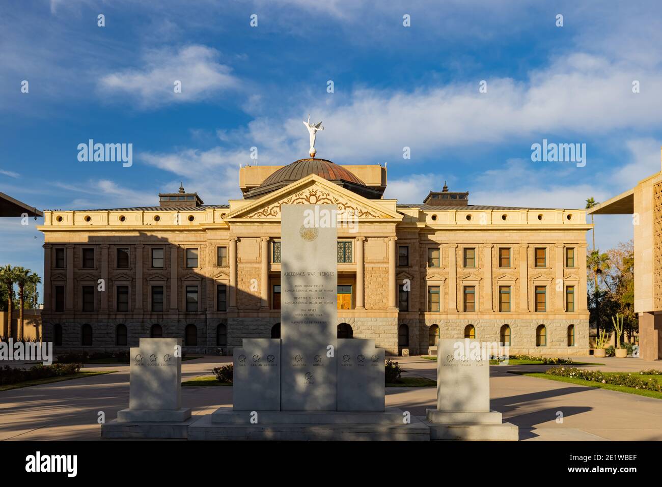 Phoneix, 3 GENNAIO 2021 - Vista esterna del Campidoglio dell'Arizona Foto Stock
