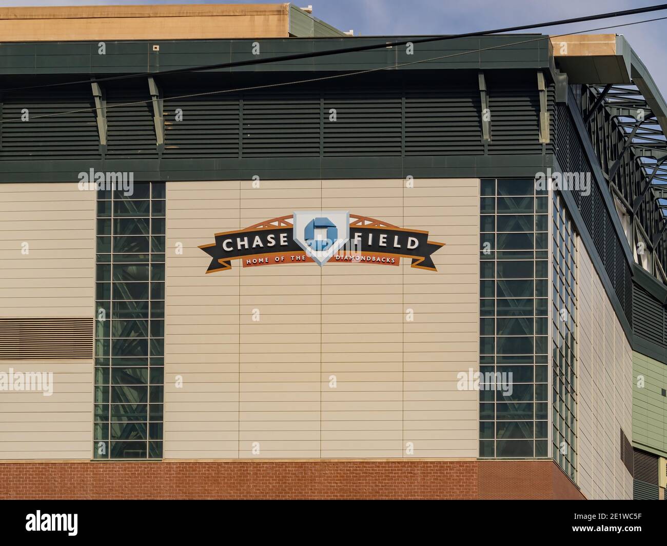 Phoneix, 3 GENNAIO 2021 - Vista esterna del Chase Field Foto Stock