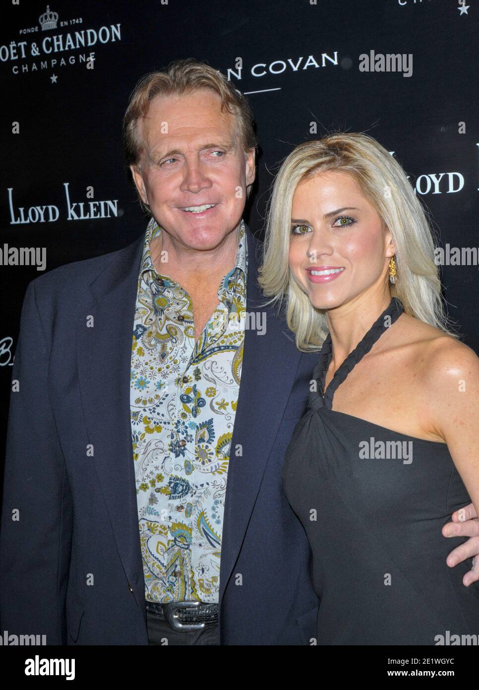 Lee Majors, Faith Majors alla serata di lusso al Lloyd Klein Store Los Angeles, California -04/18/2008 Foto Stock