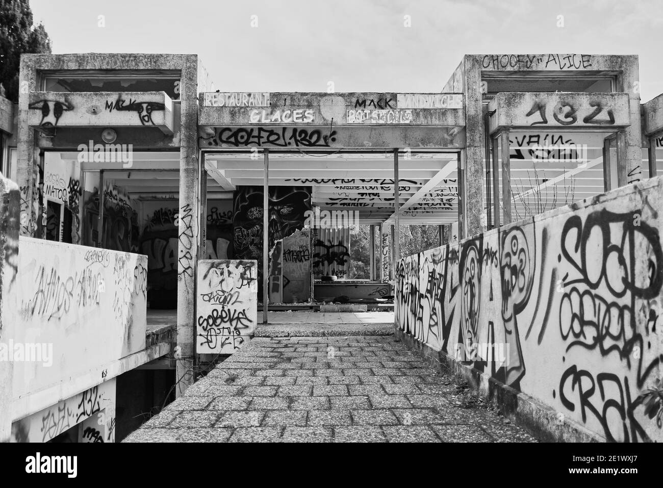 Sud della Francia Urbex Foto Stock