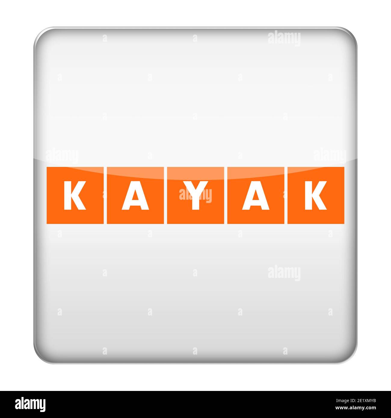 Icona logo kayak Foto Stock