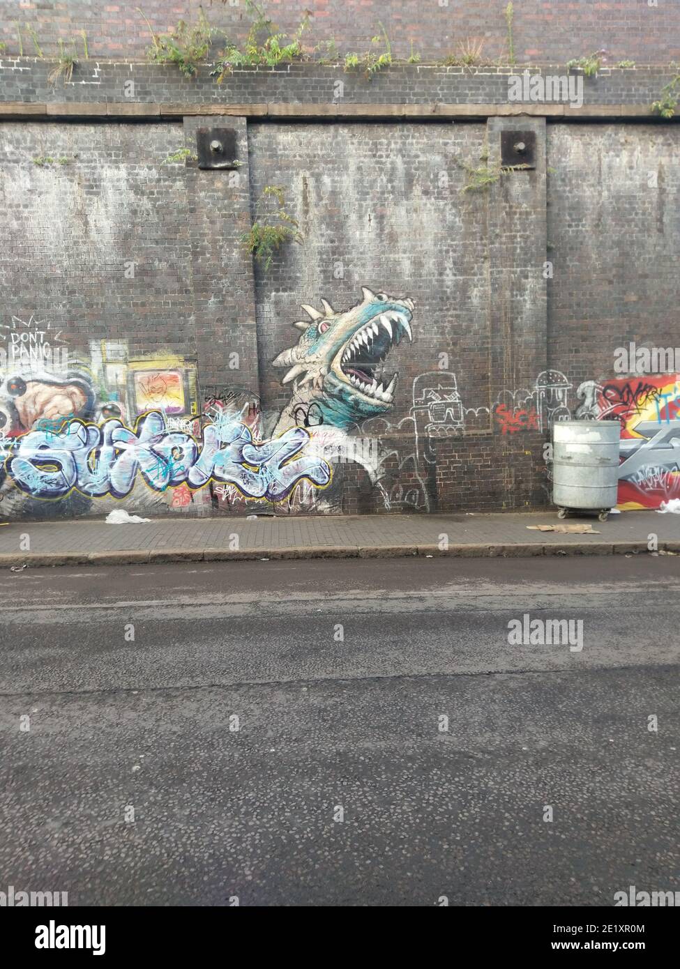 Ready Player One, Props Ready Player One, graffiti Ready Player One, Jewellery Quarter Foto Stock